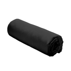 Drap housse 160x200cm noir