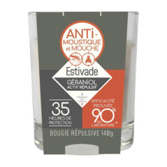'bougie geraniol 140g dans verre