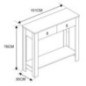 Console rustique