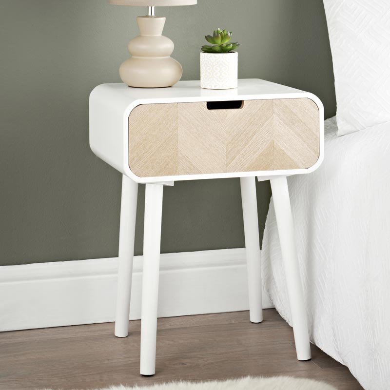 Chevet chevrons blanc