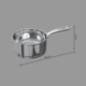 Casserole 20cm inox resilience