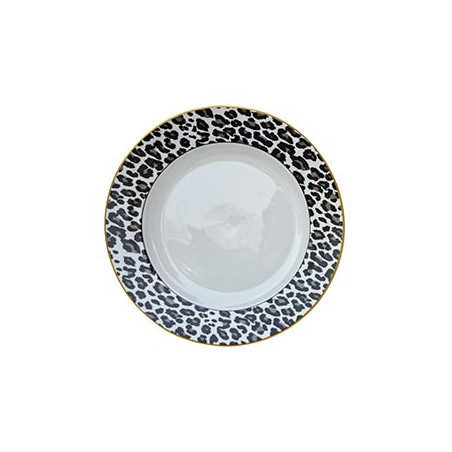 Assiette plate 26.5cm leopard/ze