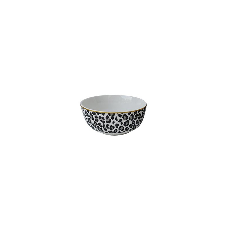 Bol13.5cm leopard/zebre lisere
