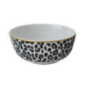 Bol13.5cm leopard/zebre lisere