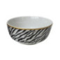 Bol13.5cm leopard/zebre lisere