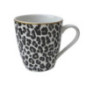 Mug leopard/zebre lisere gold