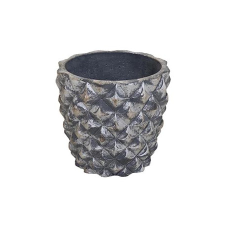 Pot Auf gizeh argent o18.5h18cm