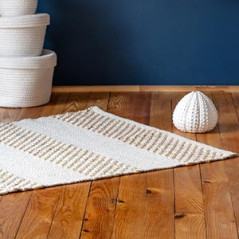 Tapis coton jute 120x170cm