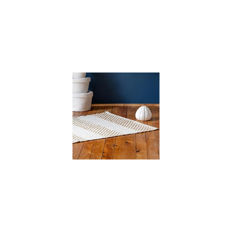 Tapis coton jute 120x170cm