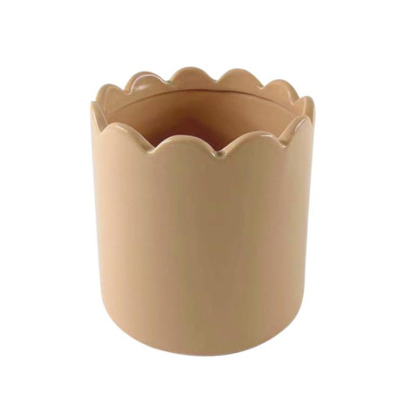 Cache pot bord feston
