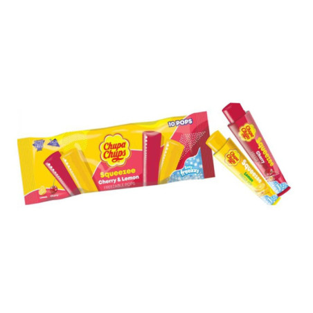Sucettes a glacer cerise/citron