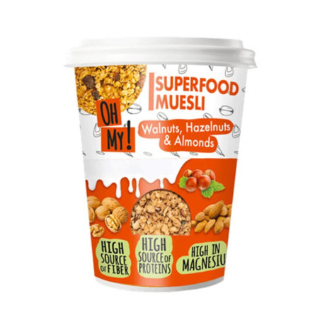Muesli noix, noisette, amande