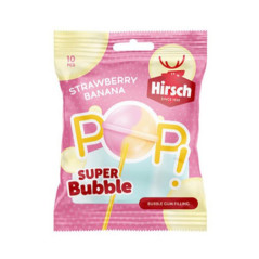Sucettes bubble fraise banane