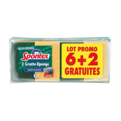 Eponges 6+2 secret d'antan