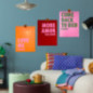 Lot de 3 affiches decoratives