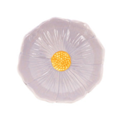 Assiette creuse fleure violette