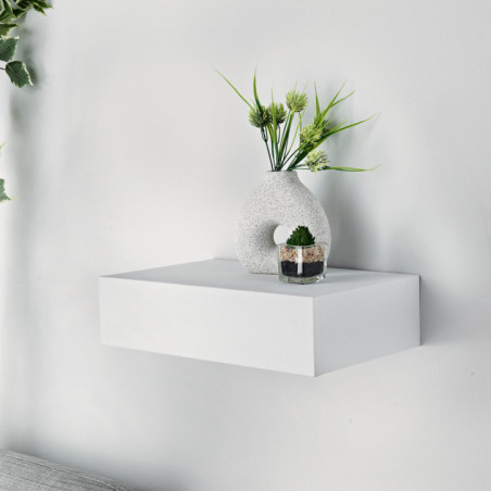 Etagere 1 tiroir blanc