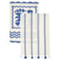 Lot de deux torchons bleu 45*65c