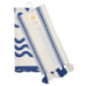 Lot de deux torchons bleu 45*65c
