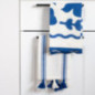 Lot de deux torchons bleu 45*65c