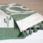 Lot de deux torchons vert cactus
