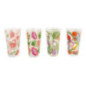 Plateau palmier tresse 4 verres