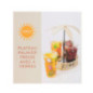 Plateau palmier tresse 4 verres