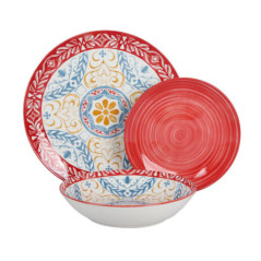 Set vaiselles 12 pcs motif flora