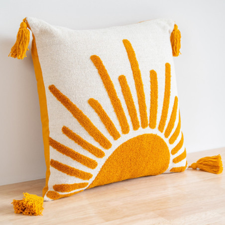 Coussin soleil 40x40cm