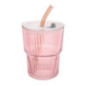 Mug en verre avec paille 4 a