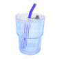 Mug en verre avec paille 4 a