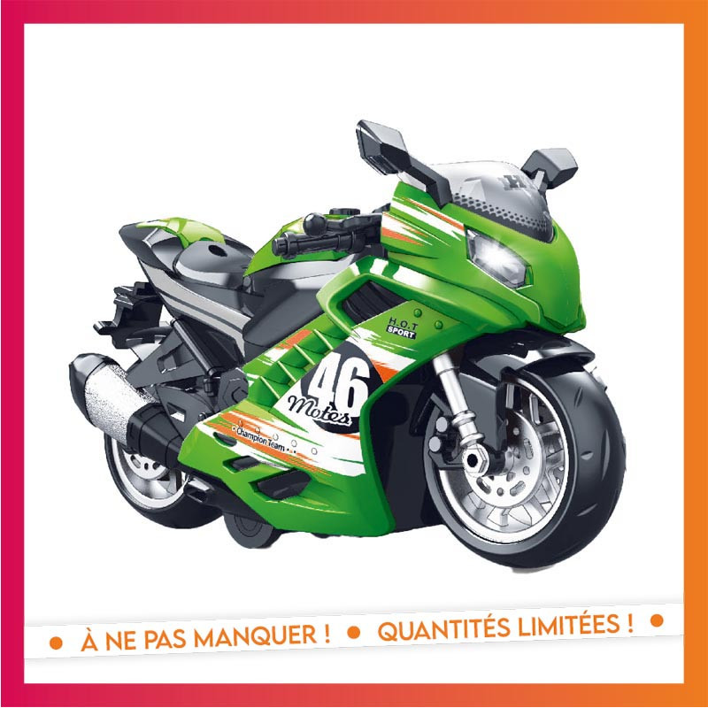 Moto friction sonore et lumiere