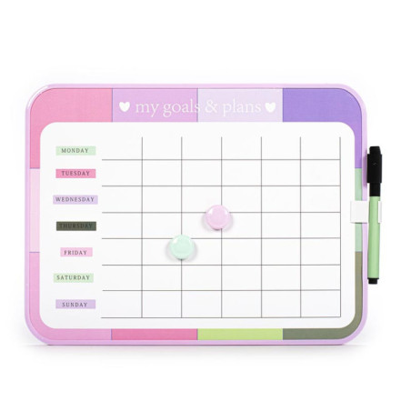 Tableau hebdomadaire effacable