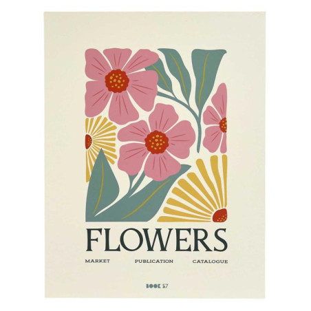 Livre boite fleurs 33x25x4.2cm