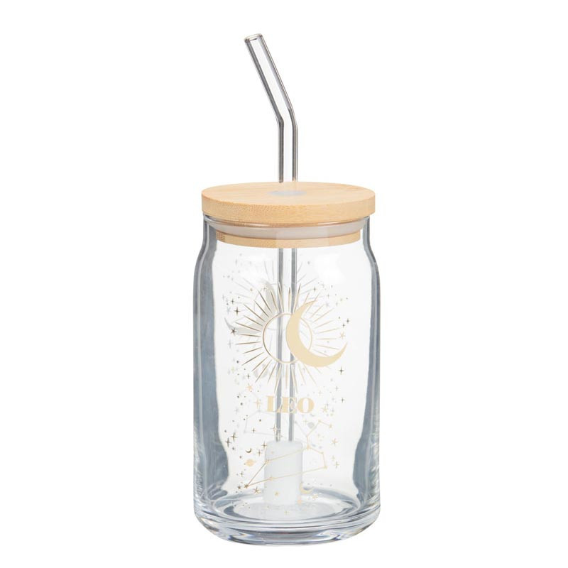 Gourde cannette en verre avec pa