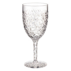 Verre a vin effet craquele