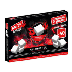 Allume feu cubes blanc x40