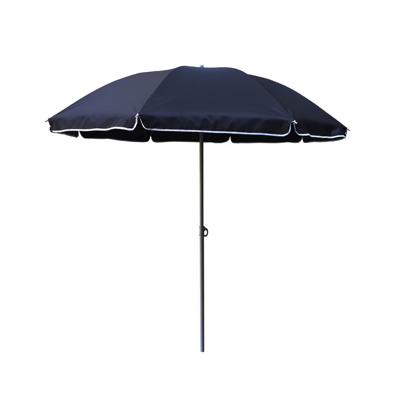 Parasol 1.8m classique gris/noir