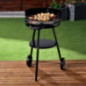 Barbecue a charbon rond a roulet