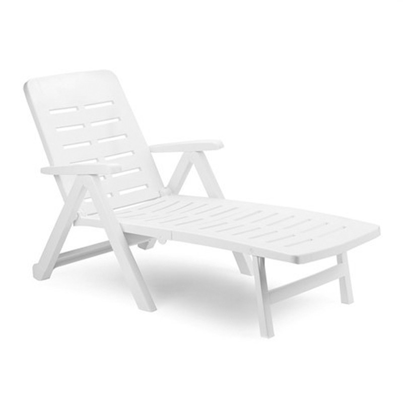 Bain de soleil pliable blanc