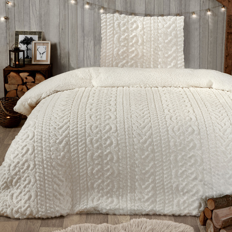 Sherpa tricot 140x200 creme