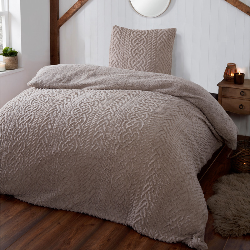 Sherpa tricot 140x200 vison