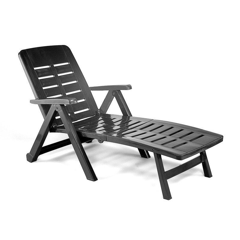 Bain de soleil pliable antracite