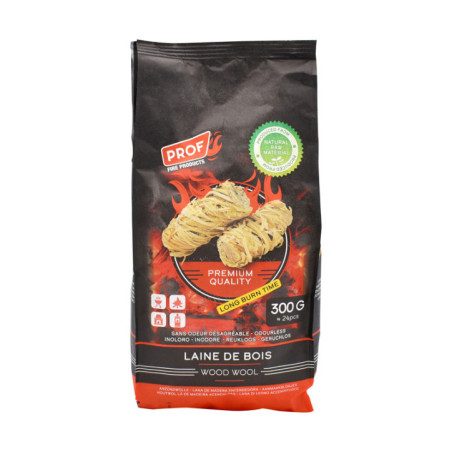 Allume feu laine de bois x24