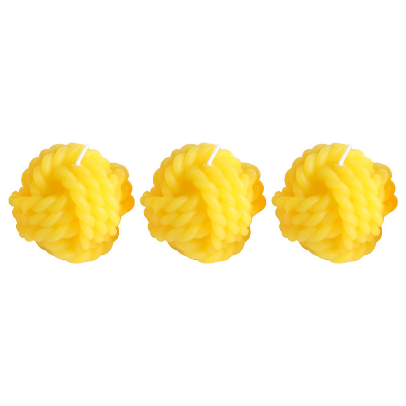 Lot x3 bougies citronnelle nuds