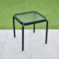Table plateau en verre carree