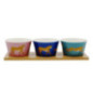 Set 3 bols avec plateau bambou i
