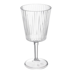 Lot de 4 verres a vin strie