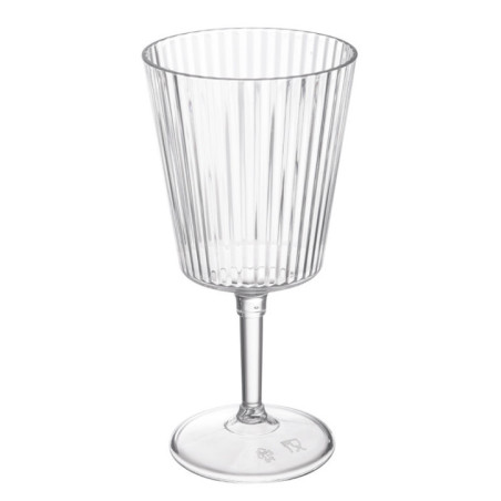 Lot de 4 verres a vin strie
