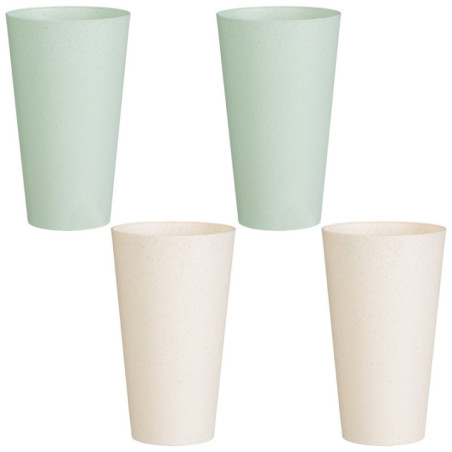 Lot de 4 gobelet plastiques